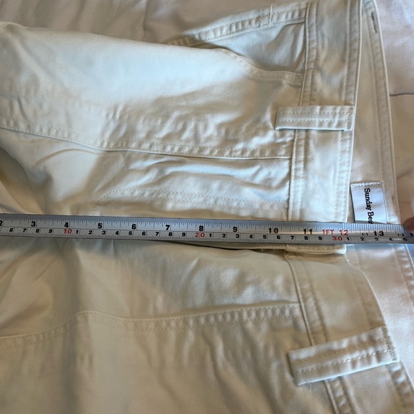 Aritzia Sunday Best Oscar Pant organic cotton carpenters cargo in Cream size 10 - Picture 13 of 15